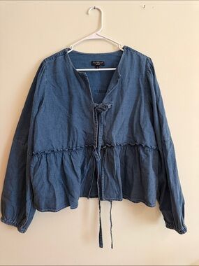 Velvet Heart Blue Denim Shirt Jacket